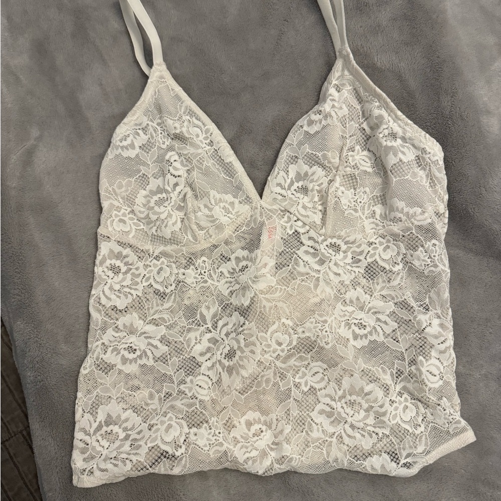 Colsie Cream Lace Chemise